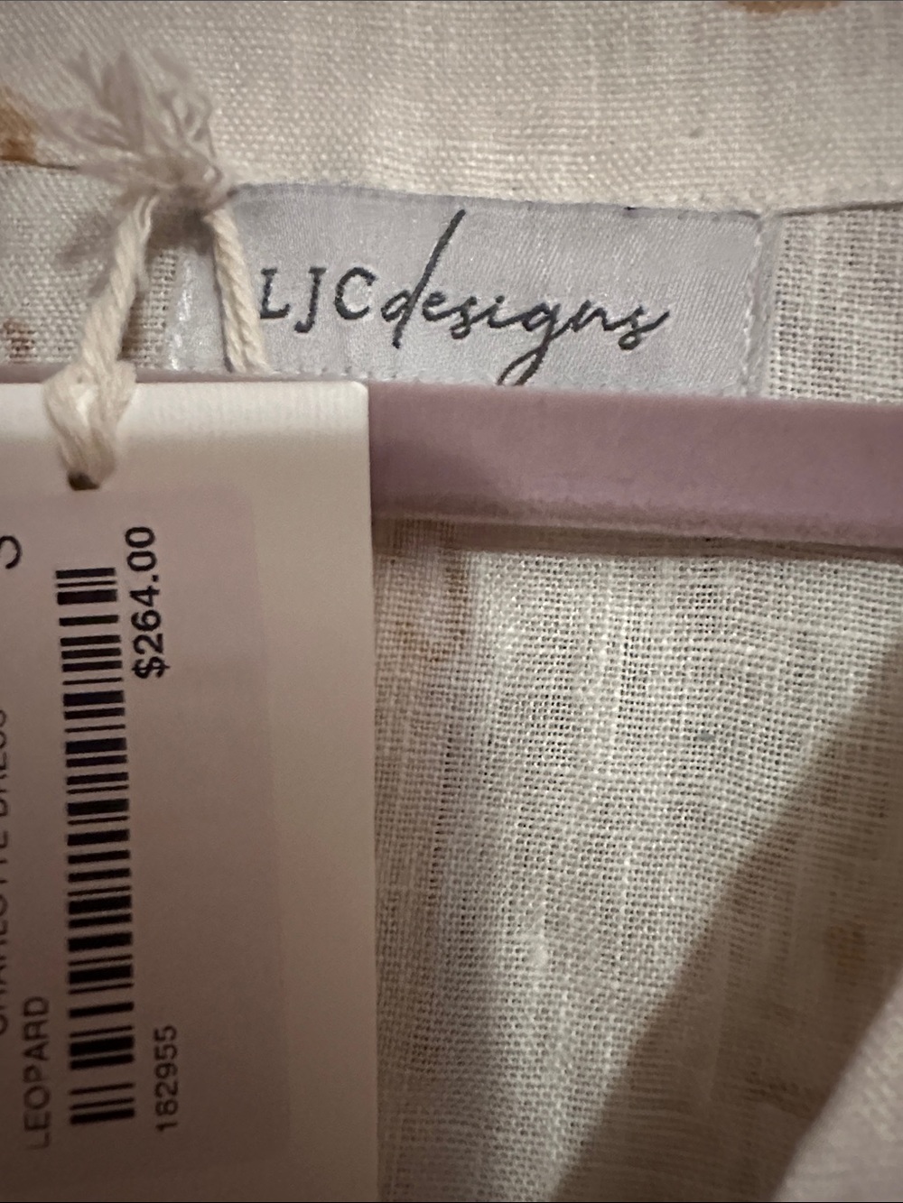 Unknown Brand White & Tan Leopard Print Maxi Dress - Picture 2 of 2
